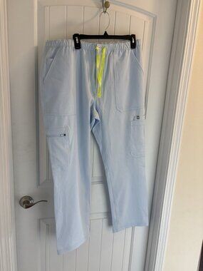 Figs CAIRO Scrub Pants In Pale Blue Size XLR 36” X 30”